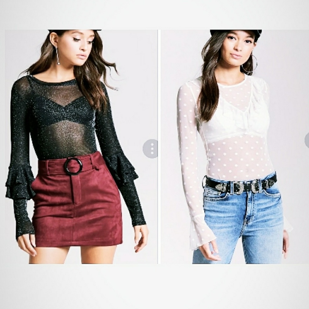 2 Sheer Tops